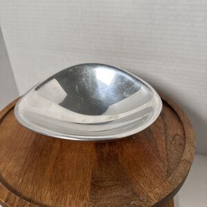 Vintage Nambe Bowl 579 SandCast Art Design MCM Secret Alloy Rare 1980's 6”x5”